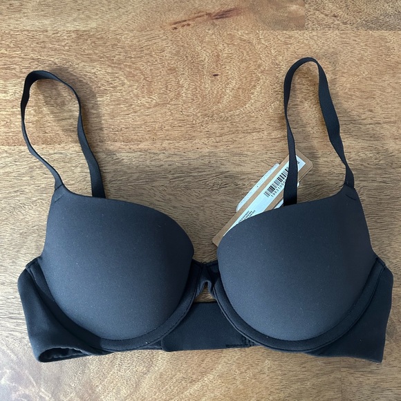 SKIMS Other - NWT SKIMS Black Fits Everybody Push Up Demi Bra